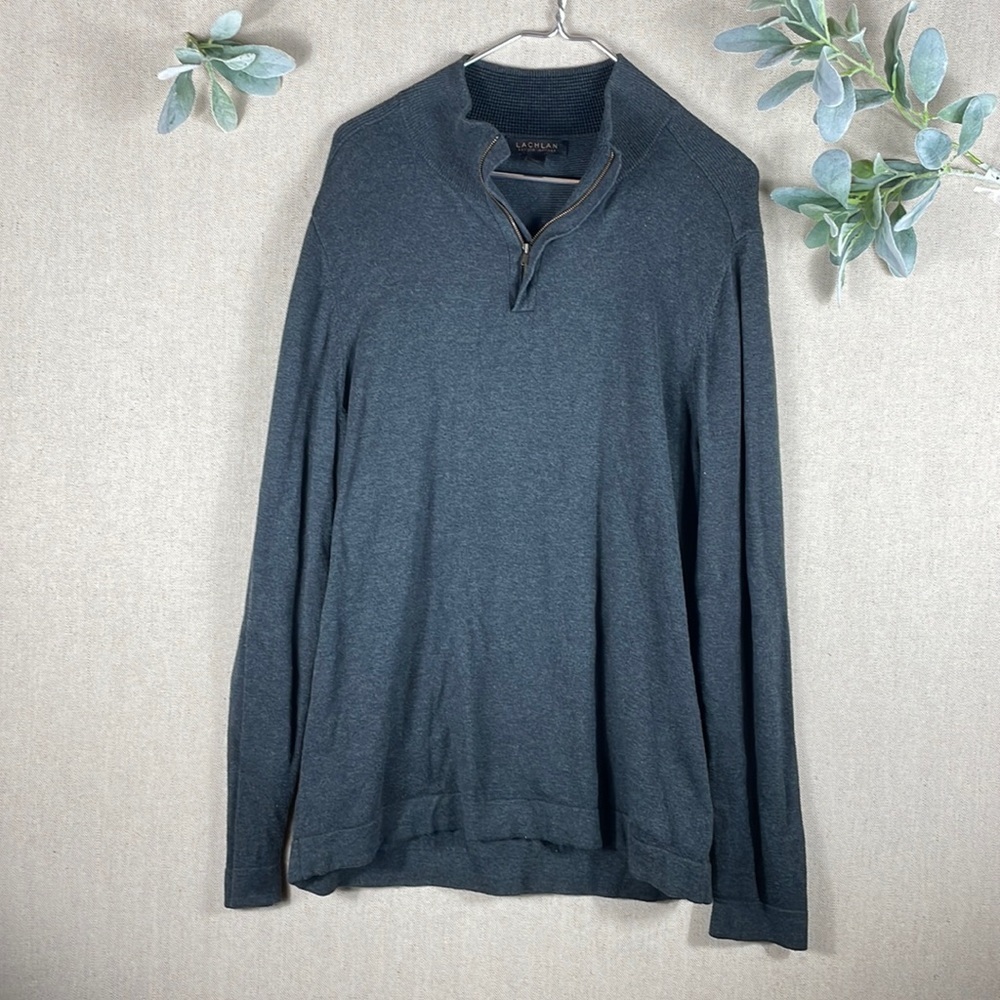 Lachlan > Gray Pullover Large